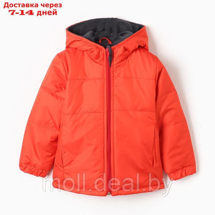 Костюм демисезонный детский (куртка/полукомб), цвет красный, рост 80-86 см - фото 3 - id-p214088201