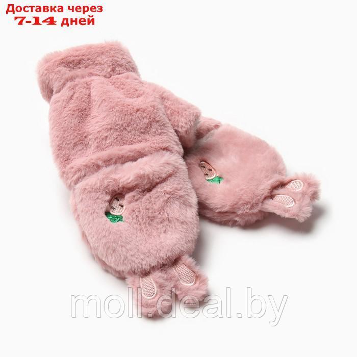 Варежки женские MINAKU Зайка 24 см розовый - фото 1 - id-p214089211