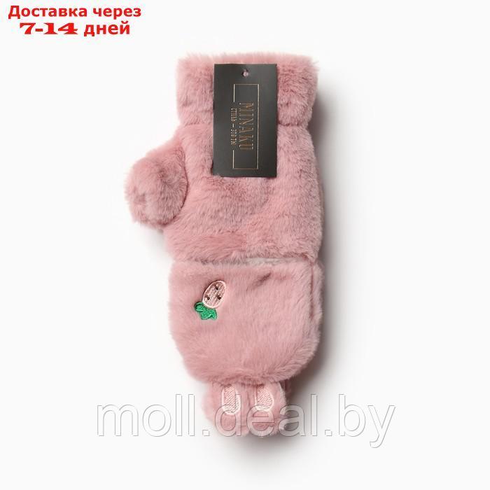 Варежки женские MINAKU Зайка 24 см розовый - фото 5 - id-p214089211