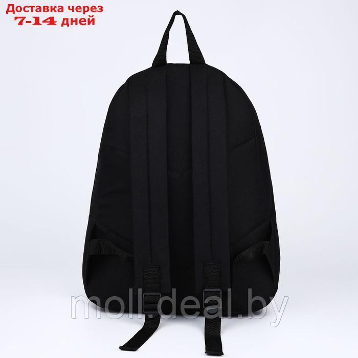 Рюкзак текстильный Хаки, с карманом, цвет черный, серый - фото 4 - id-p214089240
