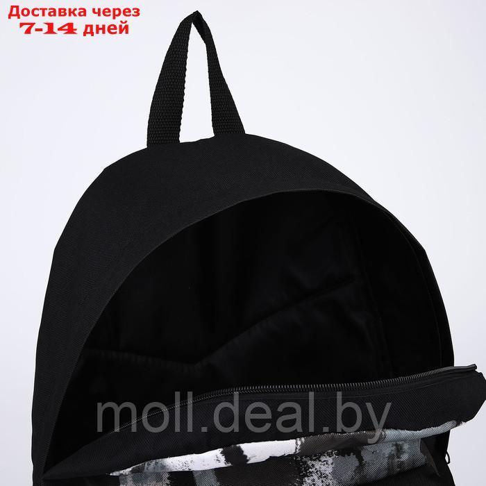 Рюкзак текстильный Хаки, с карманом, цвет черный, серый - фото 5 - id-p214089240
