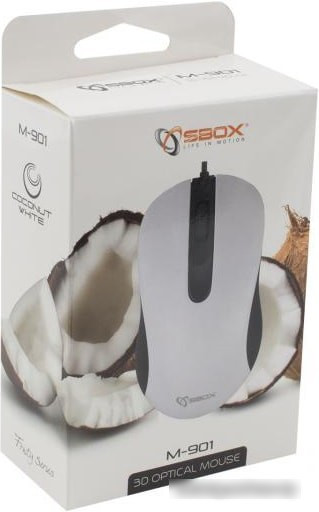 Мышь SBOX M-901 (белый) - фото 3 - id-p214096705
