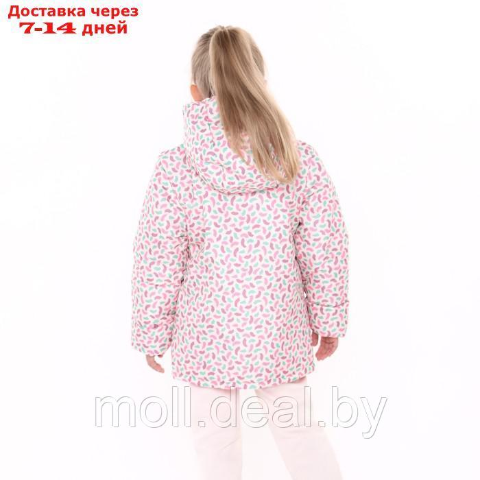 Куртка для девочки, цвет молочный/краски, рост 110-116 см - фото 5 - id-p214088320