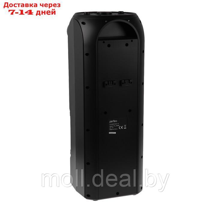 Портативная колонка Perfeo Power Box 75EQ, FM, MP3, microSD, USB, AUX, 75Вт, 4000мАч, черная - фото 5 - id-p214084005