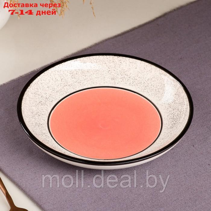 Набор посуды "Алладин", керамика, розовый, 3 предмета: салатник 700 мл, тарелка 20 см, кружка 350 мл, Иран - фото 5 - id-p214077664