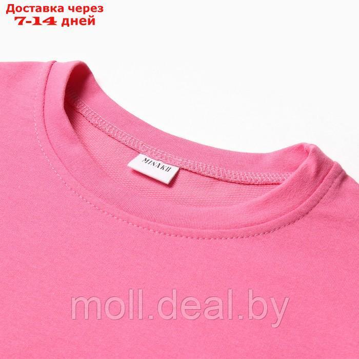 Костюм детский (футболка, шорты) MINAKU: Casual Collection цвет розовый, рост 122 см - фото 2 - id-p214088382