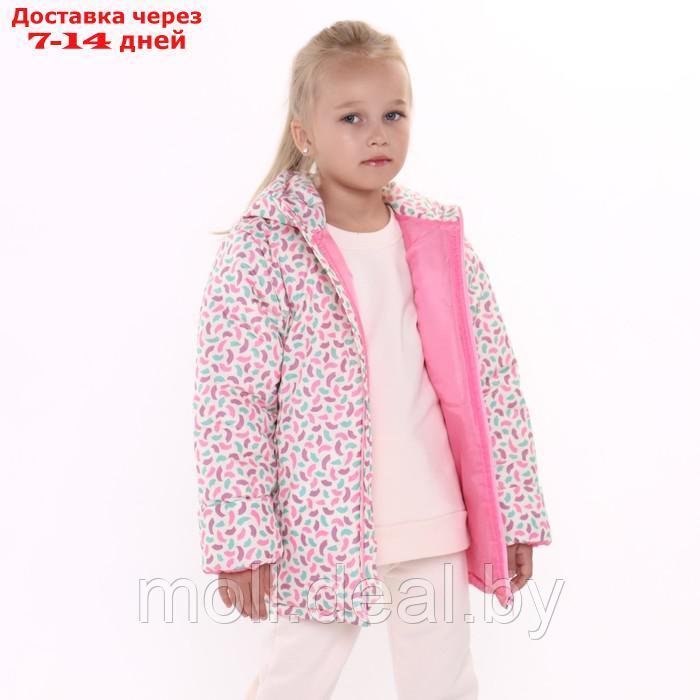 Куртка для девочки, цвет молочный/краски, рост 116-122 см - фото 6 - id-p214088448