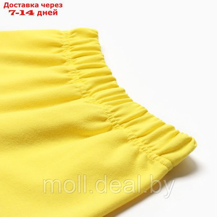 Костюм детский (футболка, шорты) MINAKU: Casual Collection цвет жёлтый, рост 116 см - фото 4 - id-p214088476