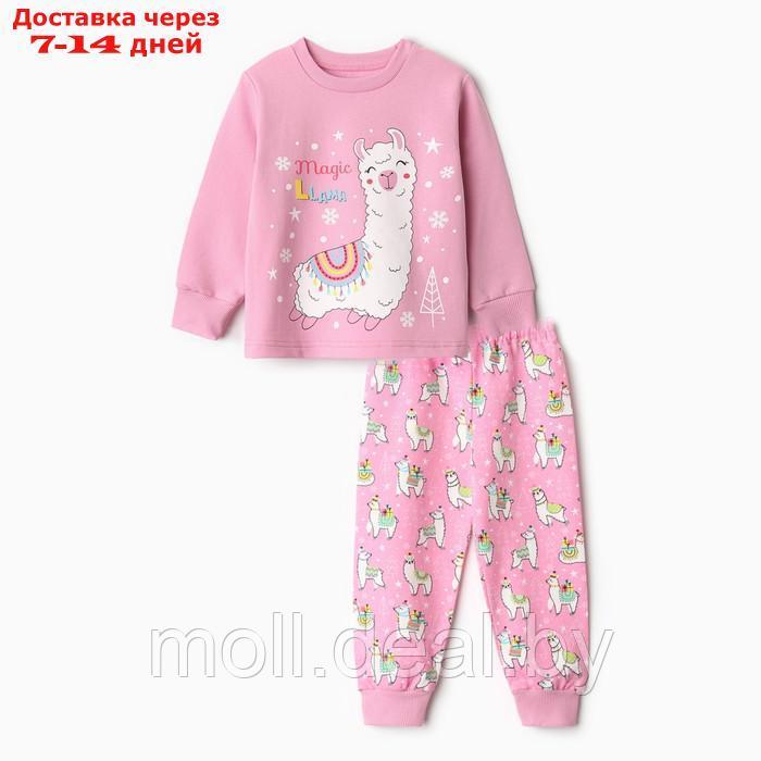 Пижама для девочки, цвет розовый, рост 98 см - фото 1 - id-p214088508