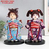 Кукла коллекционная "Маленькая китаянка в красивом кимоно" МИКС 12,5х15х24,5 см