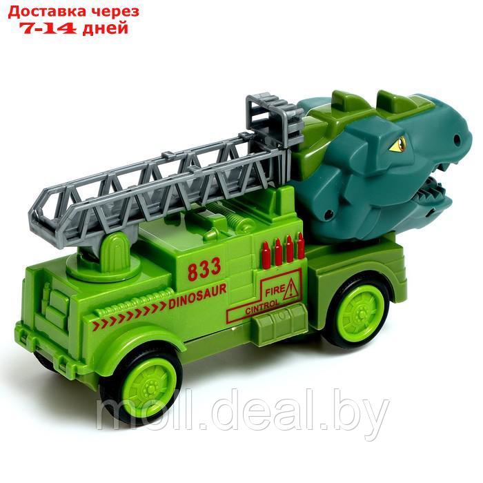 Машина "Динозавр", работает от батареек, свет и звук, МИКС - фото 3 - id-p214088597