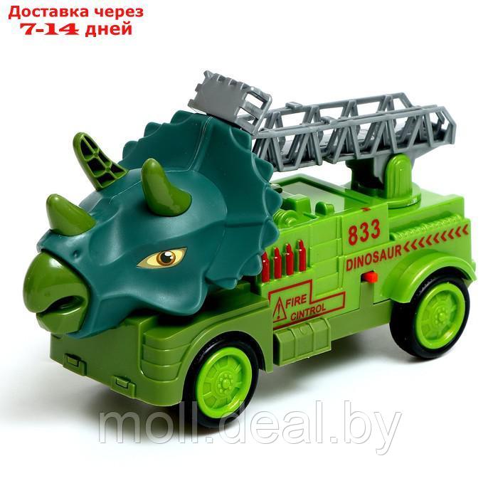Машина "Динозавр", работает от батареек, свет и звук, МИКС - фото 5 - id-p214088597
