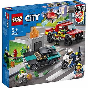 Конструктор LEGO Original City 60319: Пожарная бригада и полицейская погоня