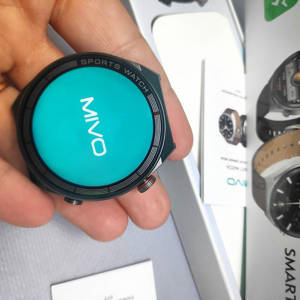 Умные часы Smart Watch Mivo GT3 /1.5/ IP68 / NFC / 2 комплекта ремешков Коричневый - фото 8 - id-p214098221