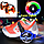 Ролики на обувь светящиеся (ролики на пятку) с подсветкой колес Small Whirlwind Pulley (безразмерные) Черные, фото 8