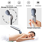 Портативный вибромассажер для шеи и тела Smart wireless handy massager ST  806 (5 режимов работы), фото 9