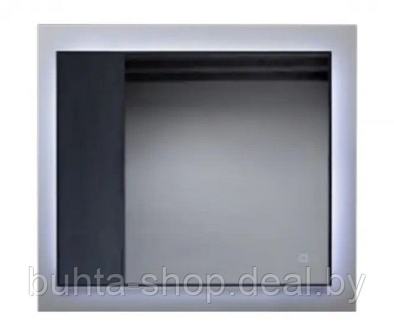 Зеркало бытовое навесное с подсветкой 800*600 (черн.узк.профиль) Алмаз-Люкс, ЗП-100 - фото 1 - id-p214100866