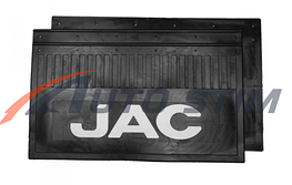 Брызговик задний 600*370 черный JAC белая надпись