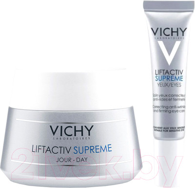 Набор косметики для лица Vichy Liftactiv Supreme Крем д/лица для нормальной кожи+Крем д/век - фото 1 - id-p214117220