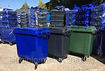 Мусорный пластиковый контейнер для ТБО и раздельного мусора 770 литров. Доставка по РБ.