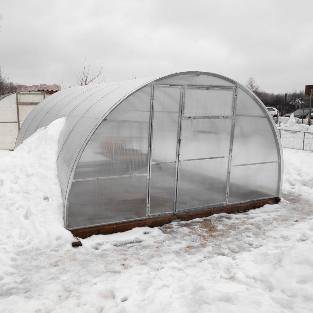 Теплица Двустворчатая 3.5 ширина (труба 40х20, шаг 1м) 4 метра