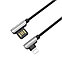 Кабель Lightning - USB 1.2м - HOCO U42 , 2.4A, чёрный, Г-образный, фото 4