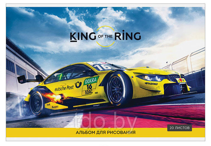 Альбом для рисования 20л., А4, на скрепке ArtSpace "Авто. King of the ring" - фото 7 - id-p214130879