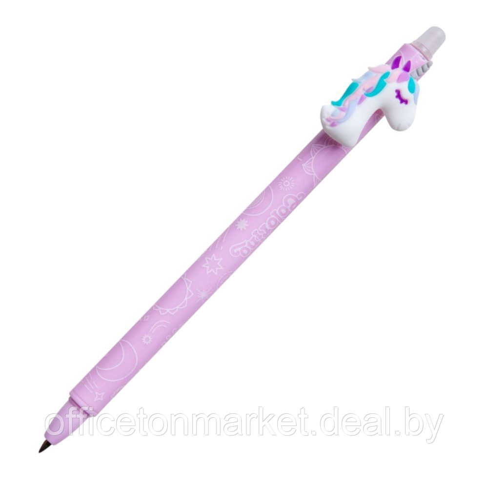 Ручка гелевая автоматическая Colorino "Unicorns пиши стирай", 0.5 мм, ассорти, стерж. cиний - фото 1 - id-p214124240