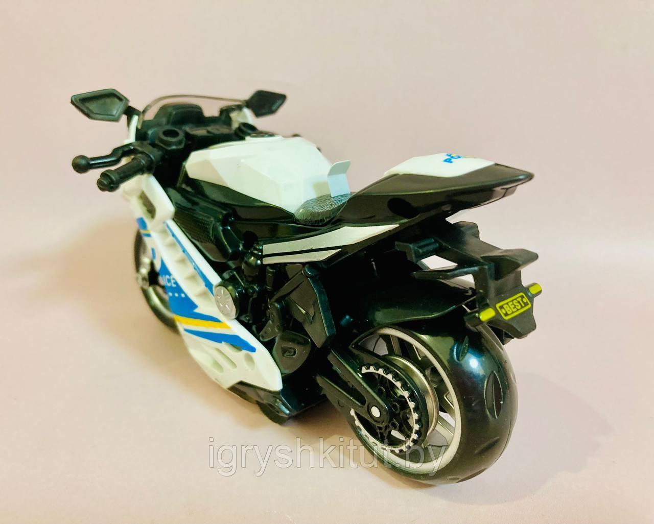 Мотоцикл инерционный, световые и звуковые эффекты, цвет в ассортименте - фото 6 - id-p214131955