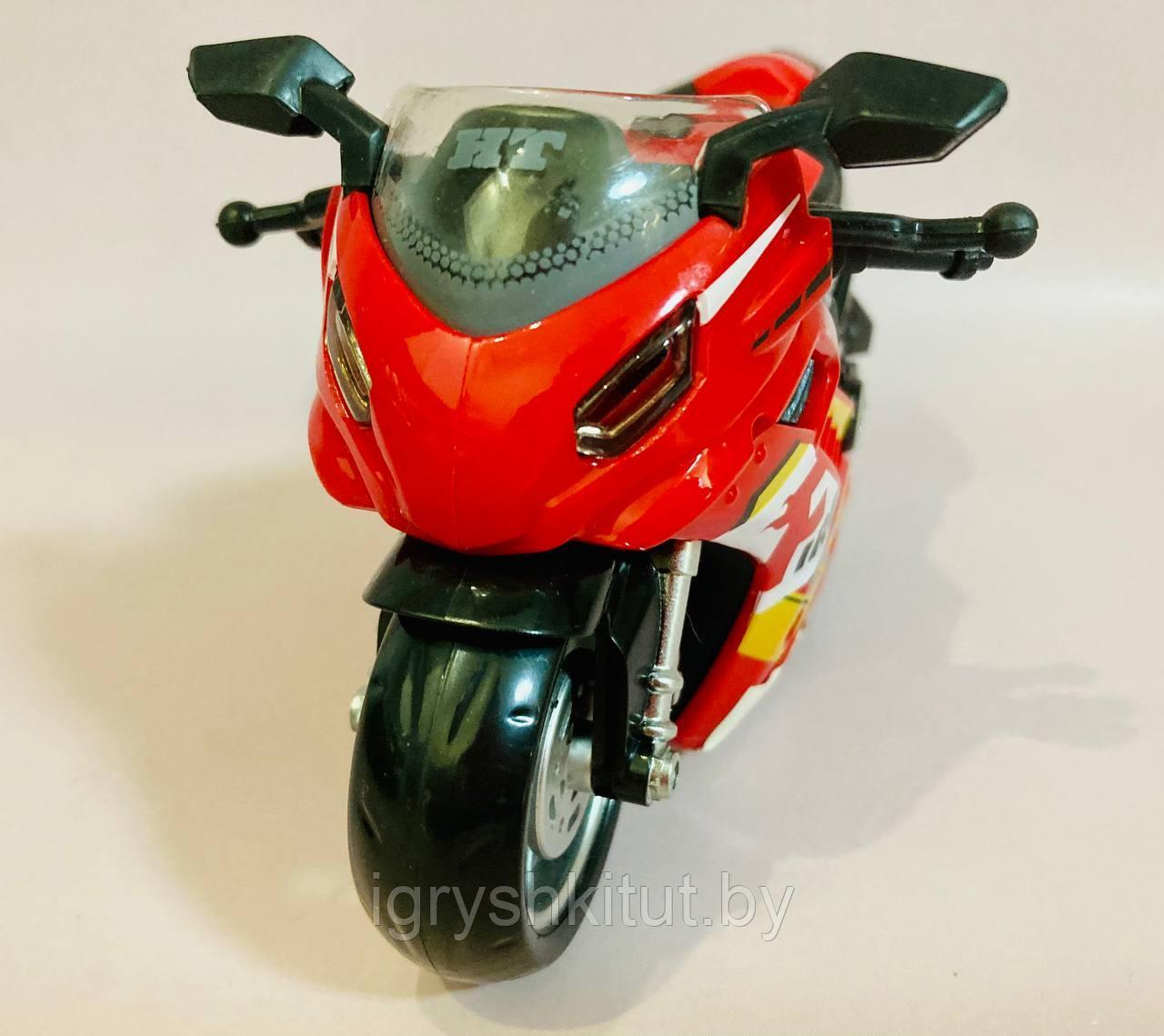 Мотоцикл инерционный, световые и звуковые эффекты, цвет в ассортименте - фото 10 - id-p214131955