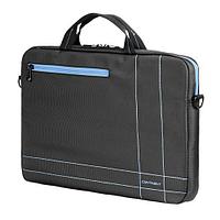 Сумка-чехол кейс портфель для ноутбука 15.6 Continent CC-201 серый синий