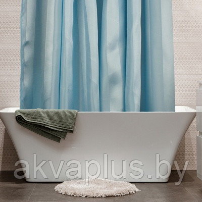 Штора для ванной Cascada REGINA 200х240 голубая - фото 1 - id-p214165691