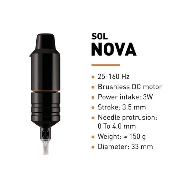 Тату машинка Sol NOVA Black - фото 3 - id-p214167271