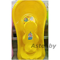Ванночка детская Эльфпласт (085)+ Горка для купания желтый