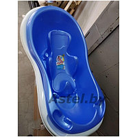 Ванночка детская Эльфпласт (арт.033)+ Горка для купания синий