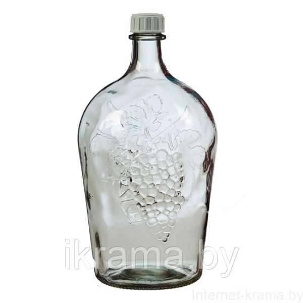 Бутылка Винная 3 литра с крышкой