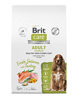 Сухой корм для собак Brit Care Dog Adult M Healthy Skin&Shiny Coat (лосось, индейка) 3 кг