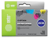 Картридж струйный Cactus CS-EPT2636 26XL черный/голубой/пурпурный/желтый набор (57.2мл) для Epson Expression