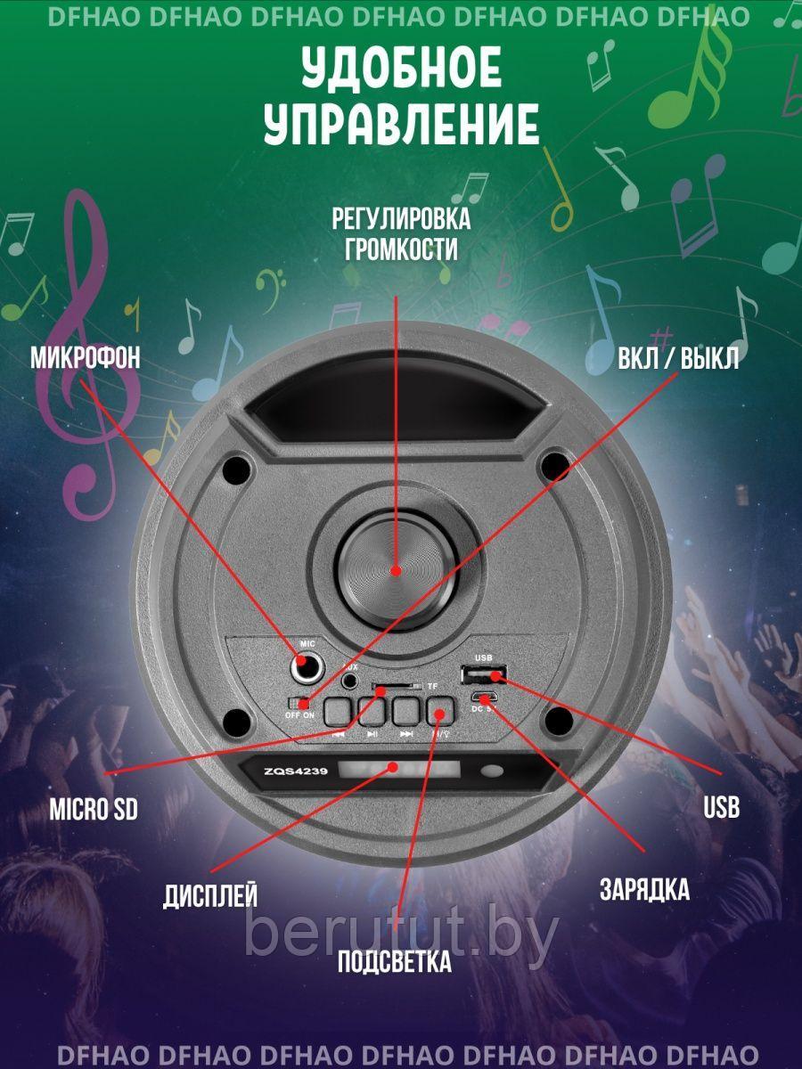 Акустическая колонка напольная Bluetooth ZQS4239 с микрофоном - фото 4 - id-p214172616