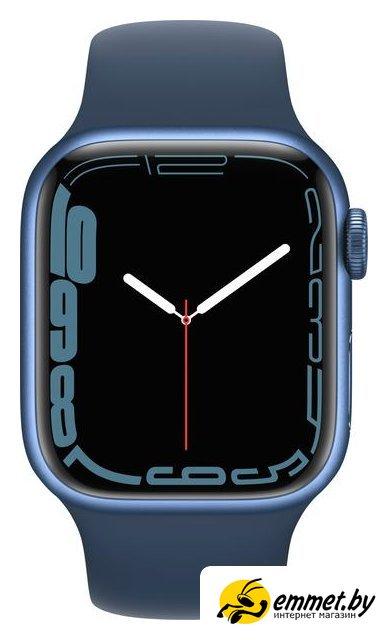 Умные часы Apple Watch Series 7 41 мм (синий/синий омут спортивный) - фото 2 - id-p214173281