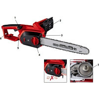 Einhell GH-EC 1835, Электрическая цепная пила, 1,8 кВт, 35 см, 5 кг, 4501710