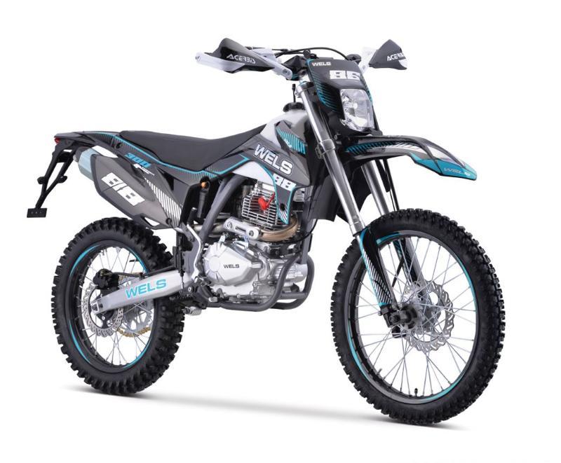 Кроссовый мотоцикл WELS PR300 Синий - фото 2 - id-p214174561