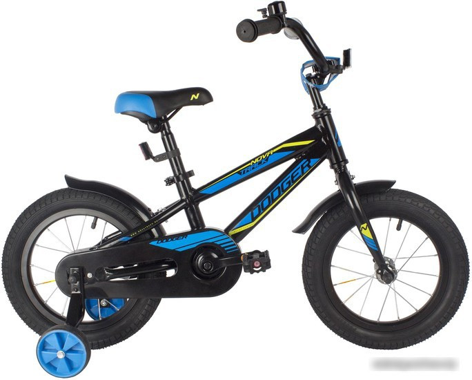 Детский велосипед Novatrack Dodger 14 2022 145ADODGER.BK22 (черный) - фото 1 - id-p210499522