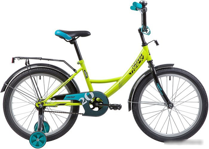 Детский велосипед Novatrack Vector 20 2022 (зеленый) - фото 1 - id-p210505034