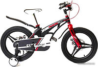 Детский велосипед Rook City 16 (черный)