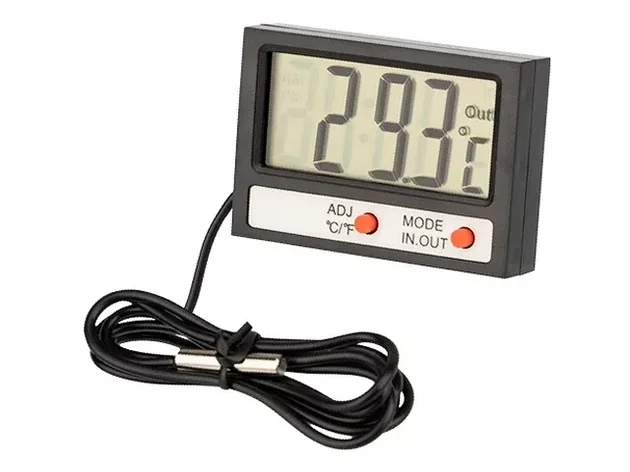 Термометр электронный REXANT комнатно-уличный с часами (70-0505), фото 2