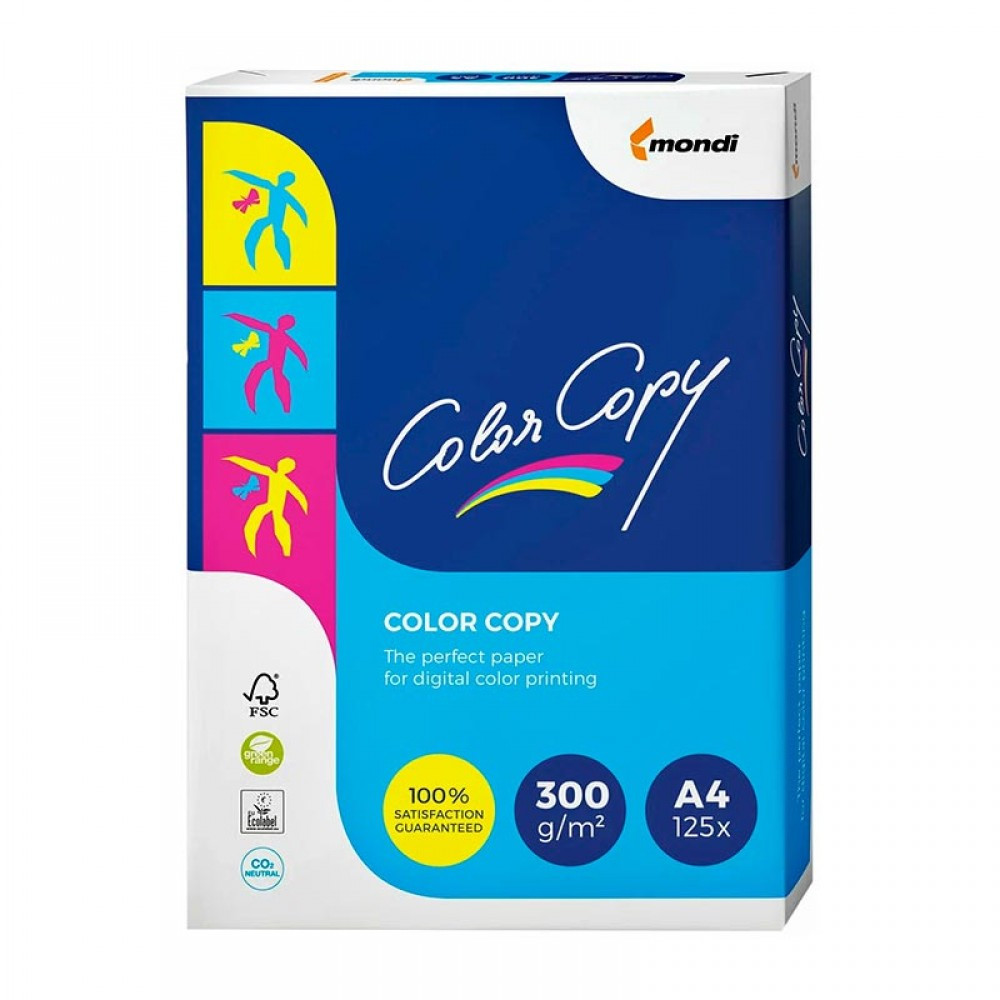 Бумага Color Copy, А4, 300 г/м2, 125л (Цена с НДС)