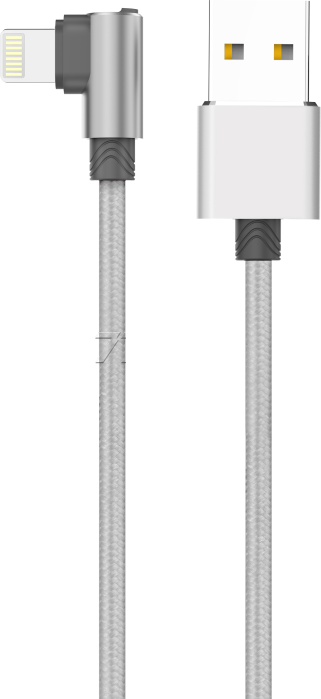 Кабель Lightning - USB 1.2м - XIPIN LX17, 2.4A, серебристый, Г-образный