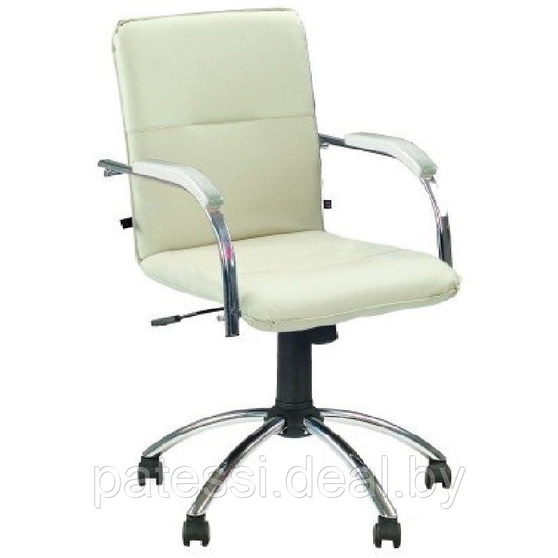 Кресло офисное Самба Хром эко-кожа черная - фото 9 - id-p214195695