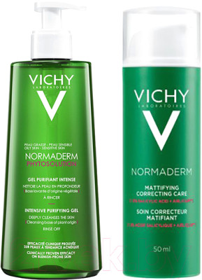 Набор косметики для лица Vichy Normaderm Крем д/лица 50мл+Гель д/умывания 400мл - фото 1 - id-p214196529